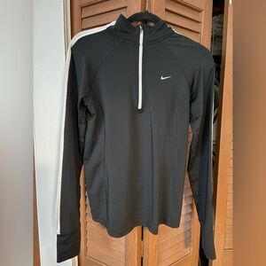 Nike Black and White Half-Zip Pullover